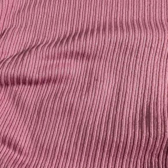 ASOS DESIGN Ribbed Sleeveless Pink Crop top with ruched sides size 4 - Picture 3 of 8